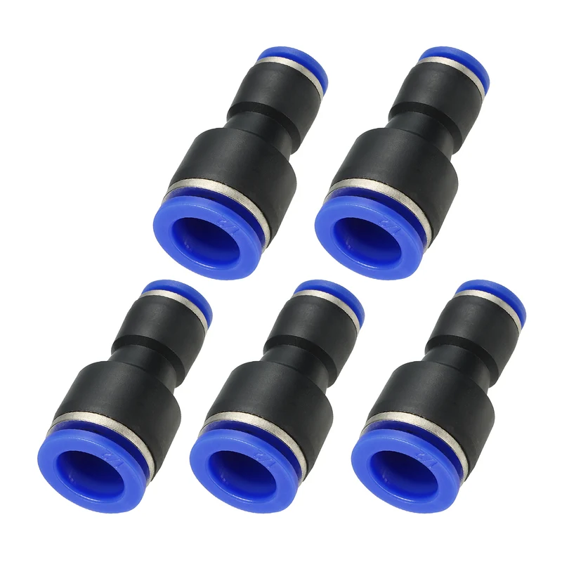 1/2 x 5/16" Push to Connect Fitting Quick Release Pneumatic Connectors 5Pcs
