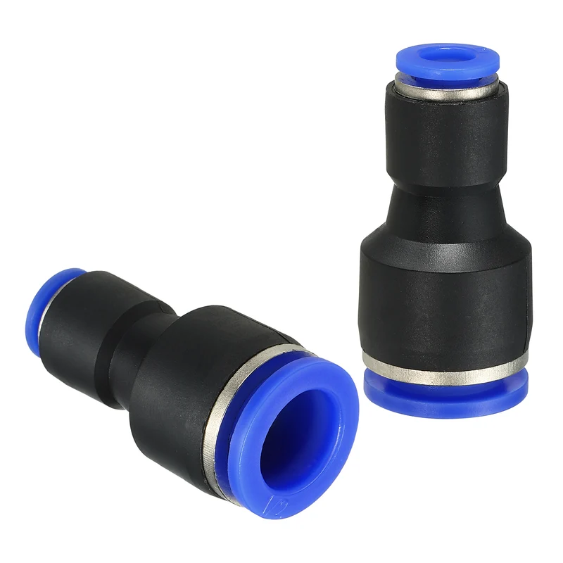 1/2 x 1/4" Push to Connect Fitting Quick Release Pneumatic Connectors 5Pcs
