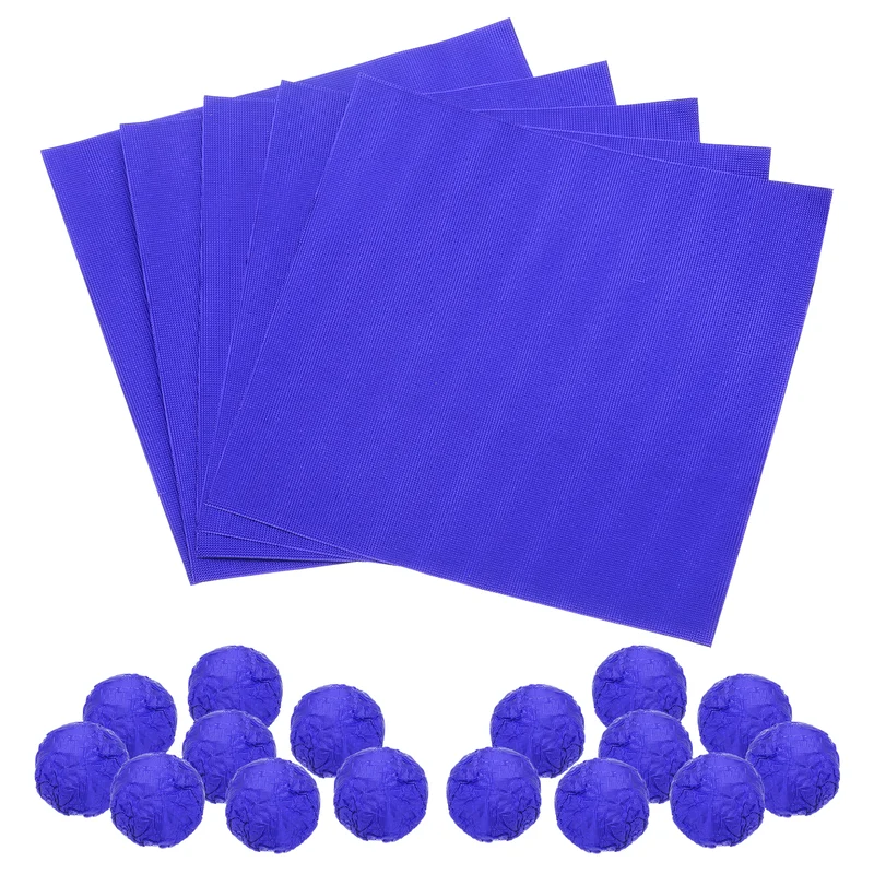 100pcs Royalblue Foil Candy Chocolate Wrappers, 3x3" Checkered Wrapping Paper