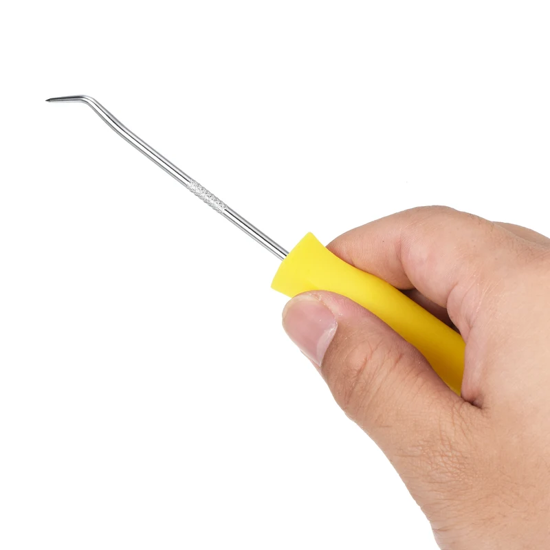 2pcs O-Ring 45° Pick 142mm Oil Seal Gasket Precision Puller Remover Tool, Red