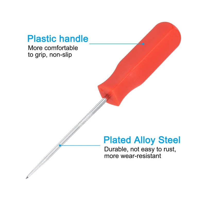 2pcs O-Ring Straight Pick 142mm Seal Gasket Precision Puller Remover Tool, Red