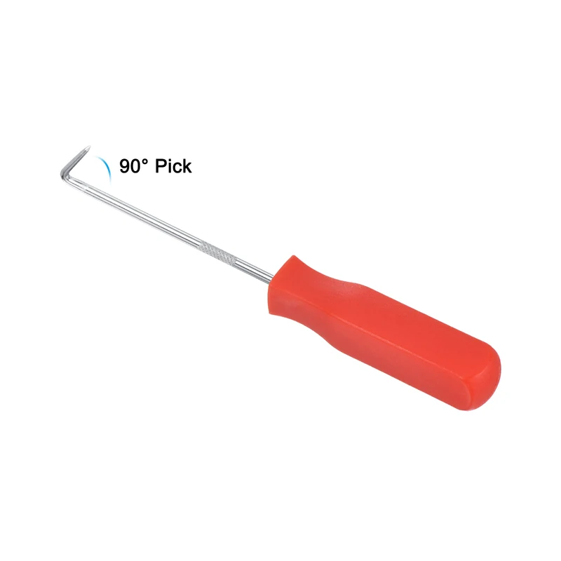 O-Ring 90° Pick 142mm Oil Seal Gasket Precision Puller Remover Tool, Red
