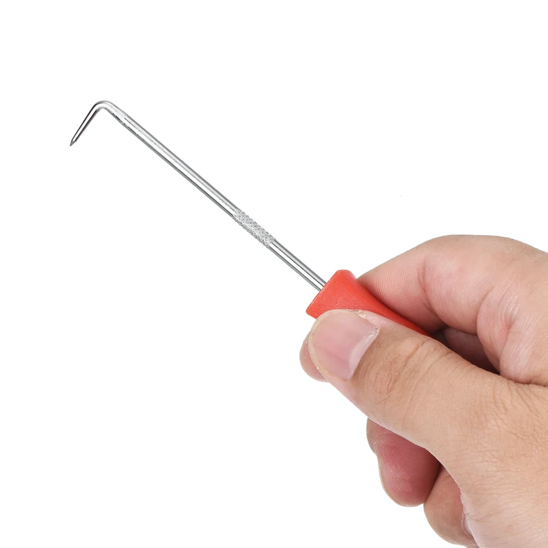 O-Ring 90° Pick 142mm Oil Seal Gasket Precision Puller Remover Tool, Red