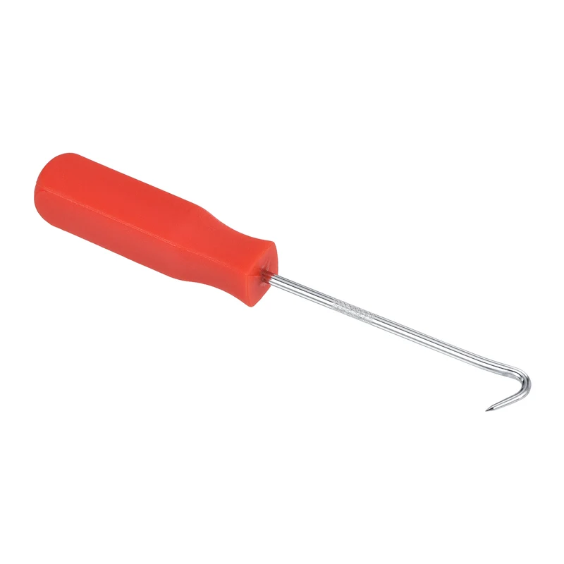 O-Ring 90° Hook 142mm Oil Seal Gasket Precision Puller Remover Tool, Red