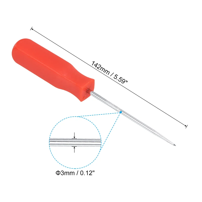 O-Ring Straight Pick 142mm Oil Seal Gasket Precision Puller Remover Tool, Red