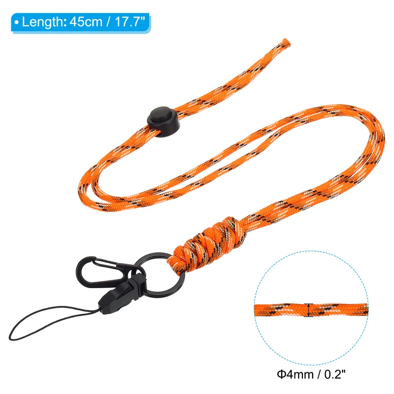 Neck Lanyard with Hook, Badge Lanyards Adjustable Long Strap ID Card Holder Keychains for Badge Holders