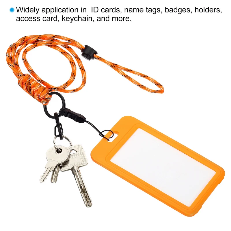 Neck Lanyard with Hook, Badge Lanyards Adjustable Long Strap ID Card Holder Keychains for Badge Holders