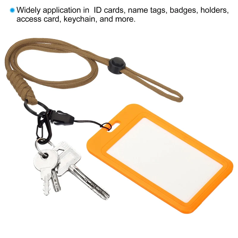Neck Lanyard with Hook, Badge Lanyards Adjustable Long Strap ID Card Holder Keychains for Badge Holders