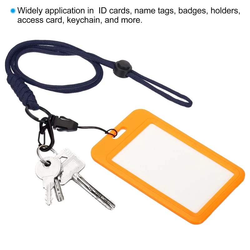 Neck Lanyard with Hook, Badge Lanyards Adjustable Long Strap ID Card Holder Keychains for Badge Holders