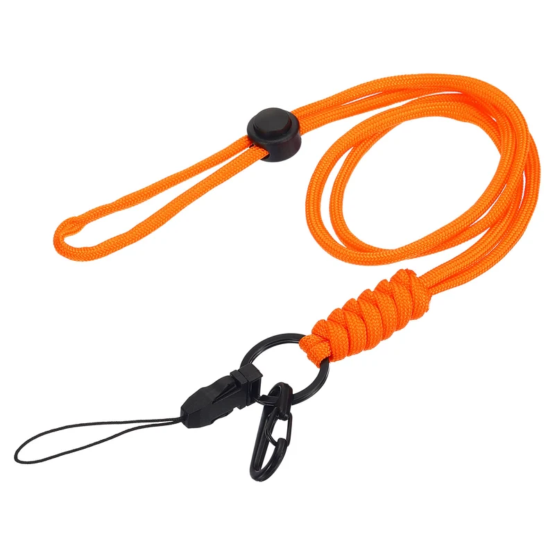 Neck Lanyard with Hook, Badge Lanyards Adjustable Long Strap ID Card Holder Keychains for Badge Holders