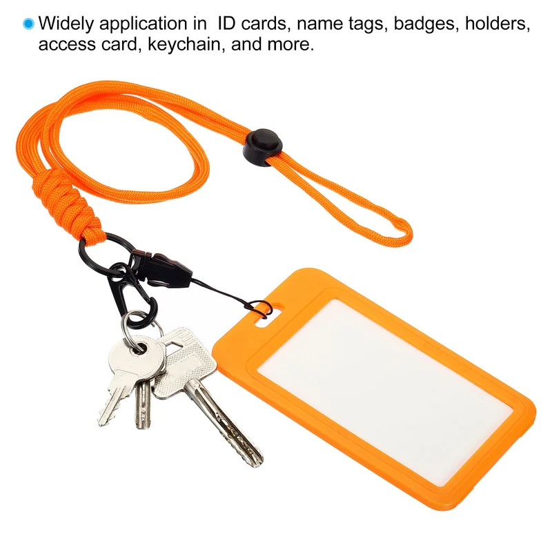 Neck Lanyard with Hook, Badge Lanyards Adjustable Long Strap ID Card Holder Keychains for Badge Holders
