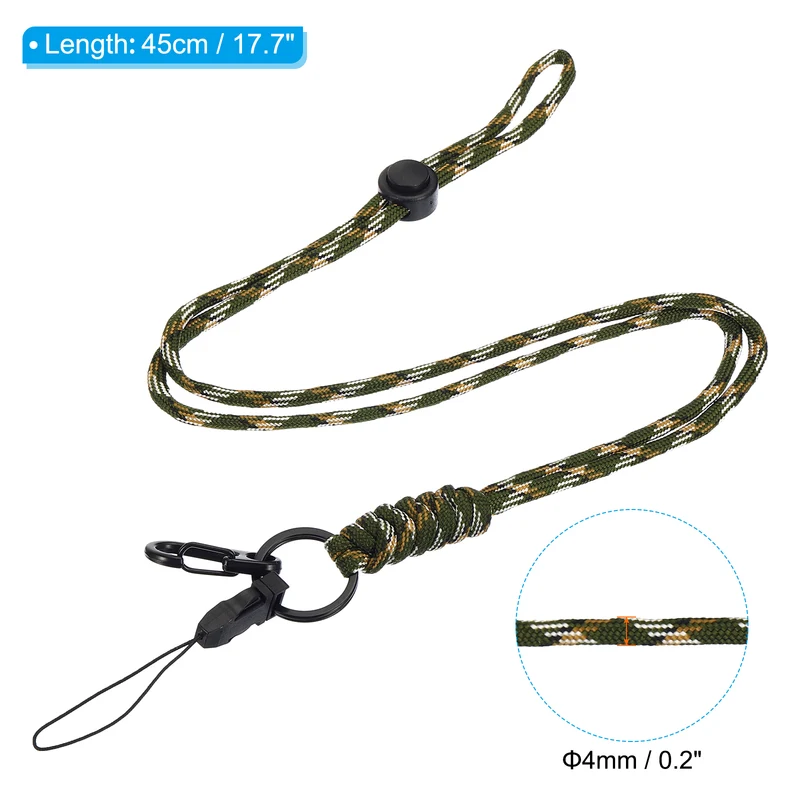 Neck Lanyard with Hook, Badge Lanyards Adjustable Long Strap ID Card Holder Keychains for Badge Holders