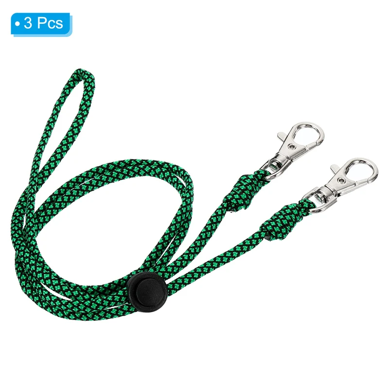 Neck Lanyard with Hook, Badge Lanyards Adjustable Long Strap ID Card Holder Keychains for Badge Holders