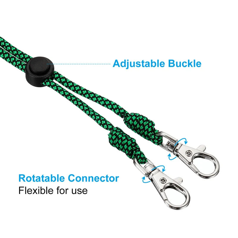 Neck Lanyard with Hook, Badge Lanyards Adjustable Long Strap ID Card Holder Keychains for Badge Holders