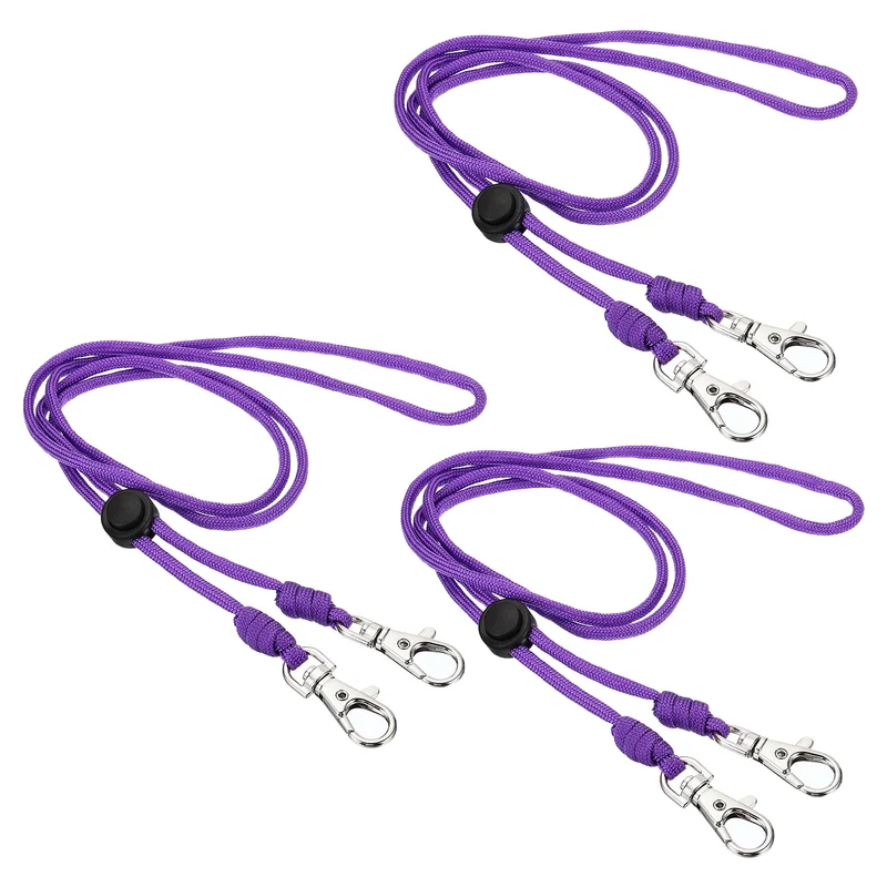 Neck Lanyard with Hook, Badge Lanyards Adjustable Long Strap ID Card Holder Keychains for Badge Holders