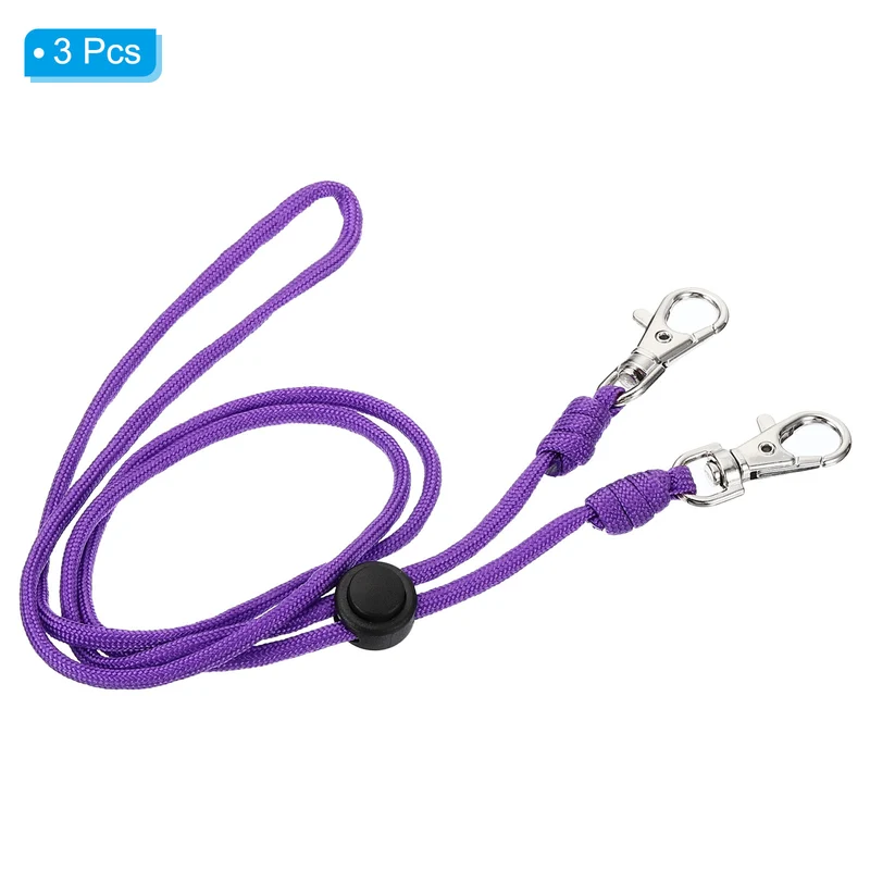 Neck Lanyard with Hook, Badge Lanyards Adjustable Long Strap ID Card Holder Keychains for Badge Holders