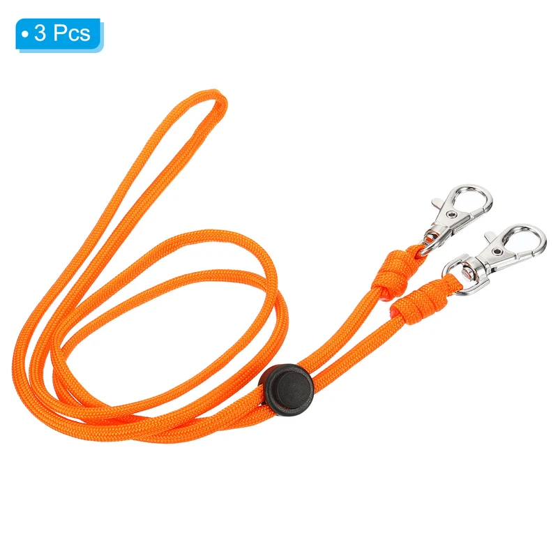 Neck Lanyard with Hook, Badge Lanyards Adjustable Long Strap ID Card Holder Keychains for Badge Holders