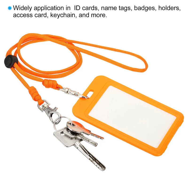 Neck Lanyard with Hook, Badge Lanyards Adjustable Long Strap ID Card Holder Keychains for Badge Holders
