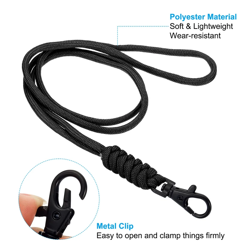 Neck Lanyard, Badge Lanyards Long Strap ID Card Holder Keychains for Badge Holders
