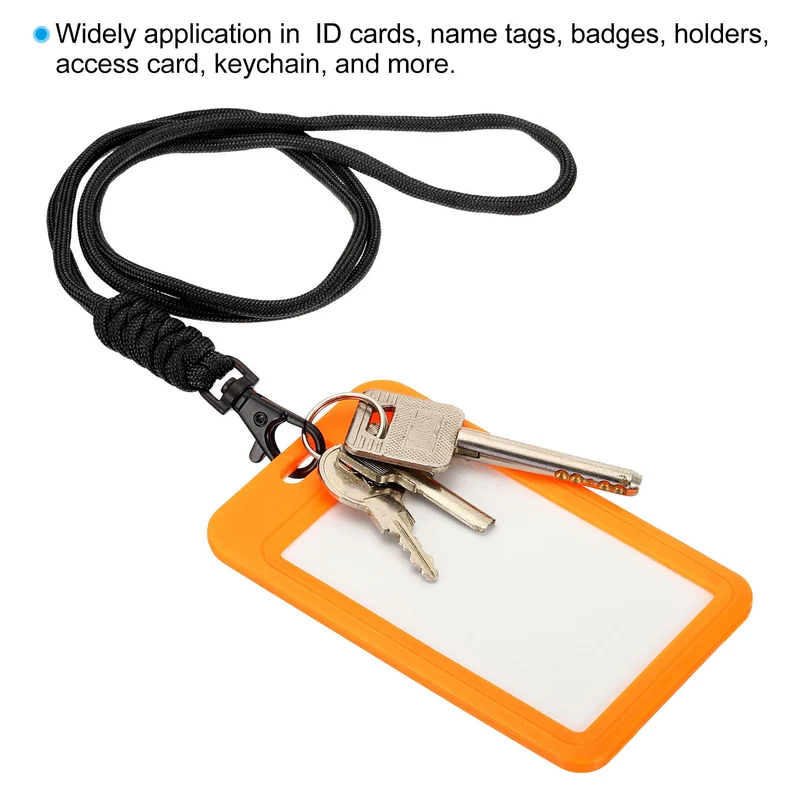 Neck Lanyard, Badge Lanyards Long Strap ID Card Holder Keychains for Badge Holders