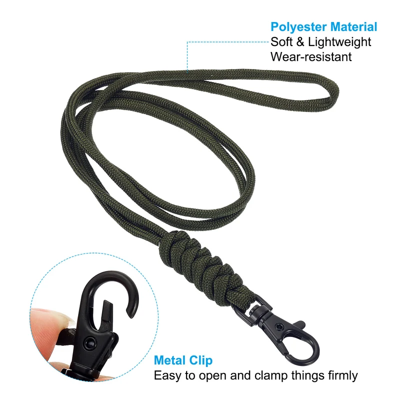 Neck Lanyard, Badge Lanyards Long Strap ID Card Holder Keychains for Badge Holders