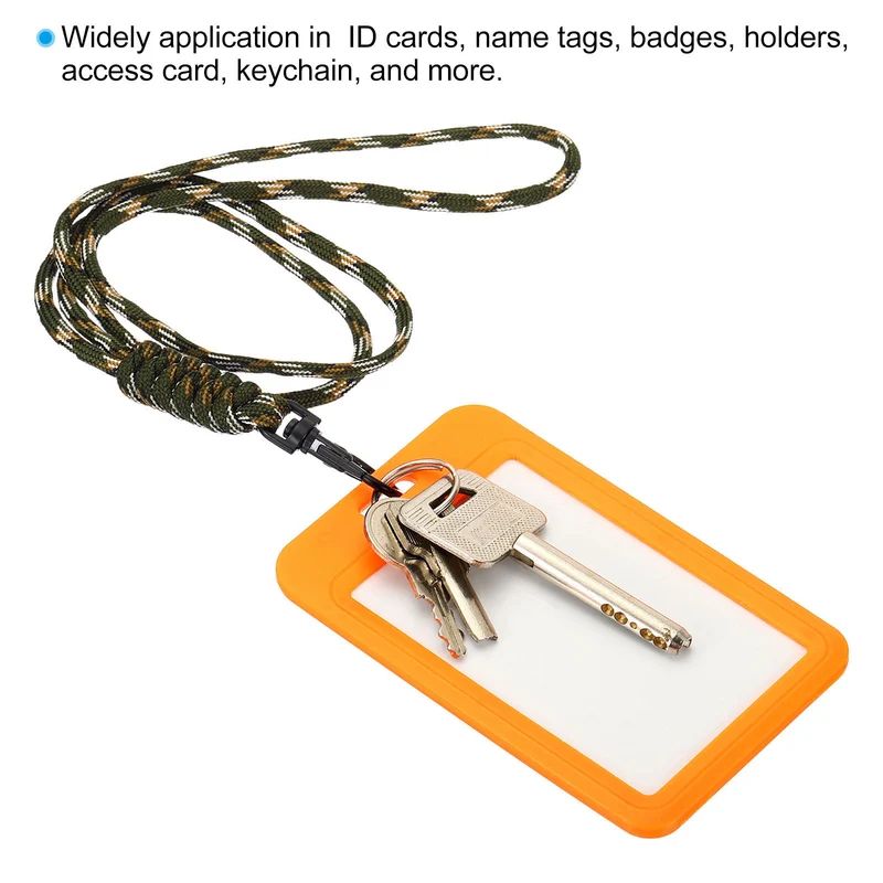Neck Lanyard, Badge Lanyards Long Strap ID Card Holder Keychains for Badge Holders
