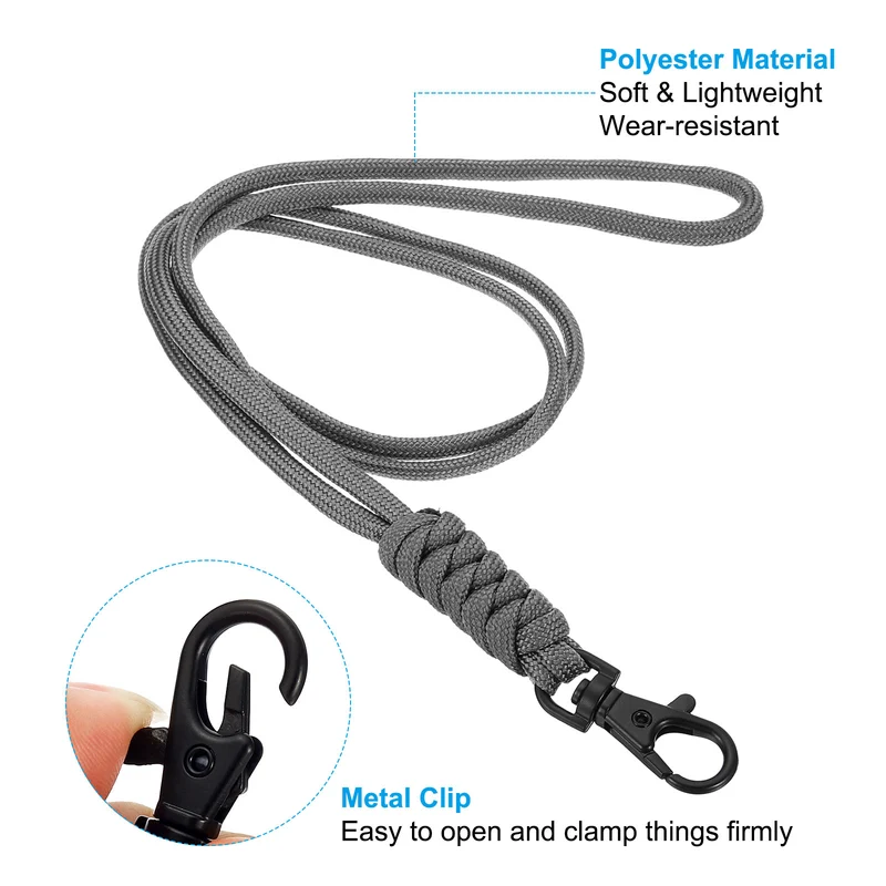 Neck Lanyard, Badge Lanyards Long Strap ID Card Holder Keychains for Badge Holders