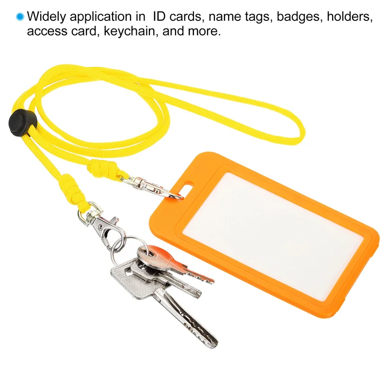 Neck Lanyard with Hook, Badge Lanyards Adjustable Long Strap ID Card Holder Keychains for Badge Holders