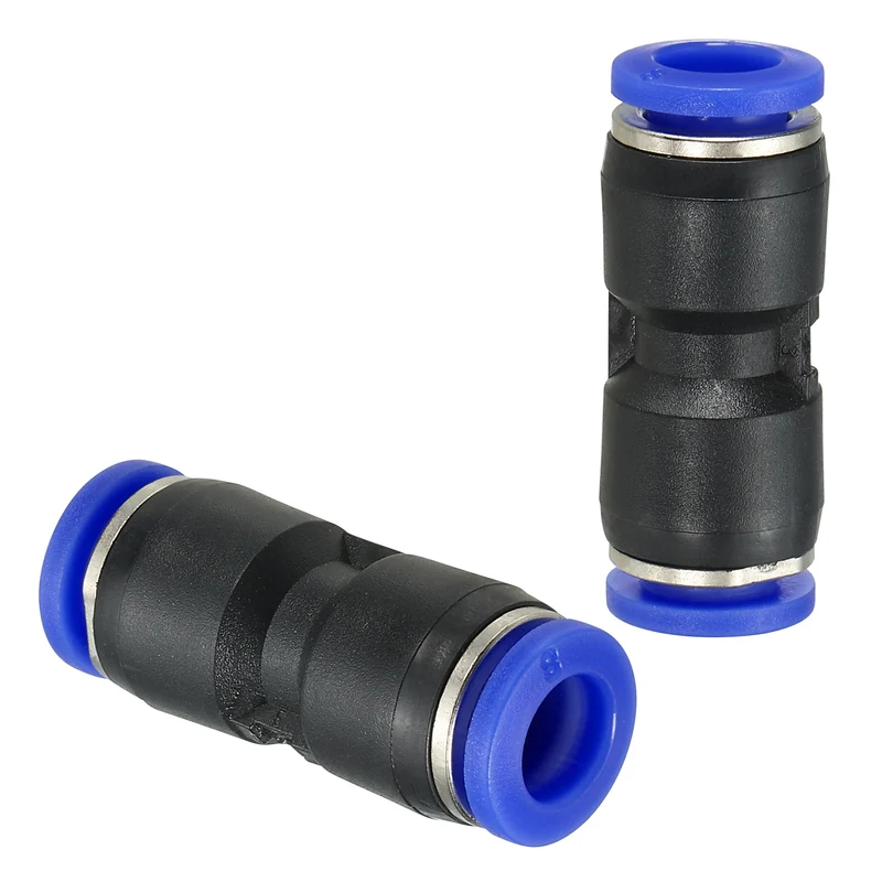 8mm Push to Connect Fitting Quick Release Pneumatic Connectors 5Pcs