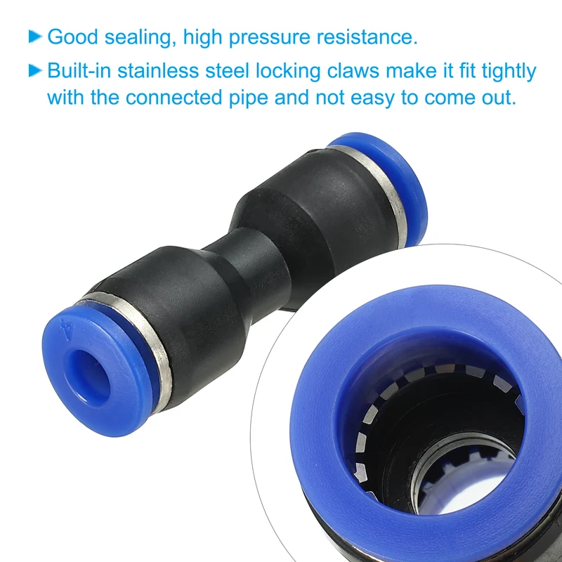 4mm Push to Connect Fitting Quick Release Pneumatic Connectors 20Pcs