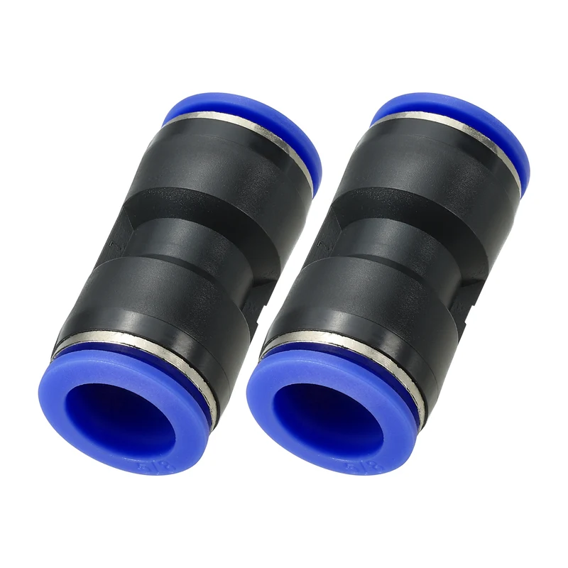 5/8 Inches Push to Connect Fitting Quick Release Pneumatic Connectors 2Pcs