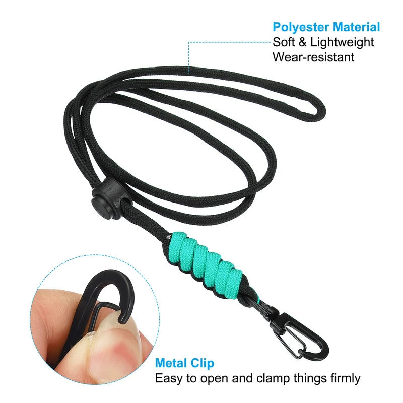 Neck Lanyard, Badge Lanyards Adjustable Long Strap ID Card Holder Keychains for Badge Holders
