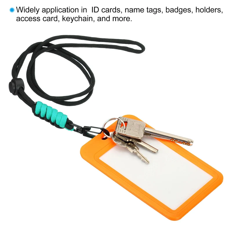 Neck Lanyard, Badge Lanyards Adjustable Long Strap ID Card Holder Keychains for Badge Holders