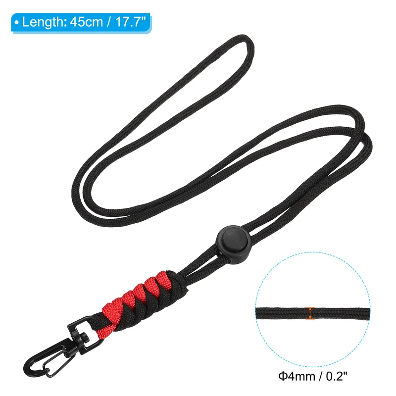 Neck Lanyard, Badge Lanyards Adjustable Long Strap ID Card Holder Keychains for Badge Holders