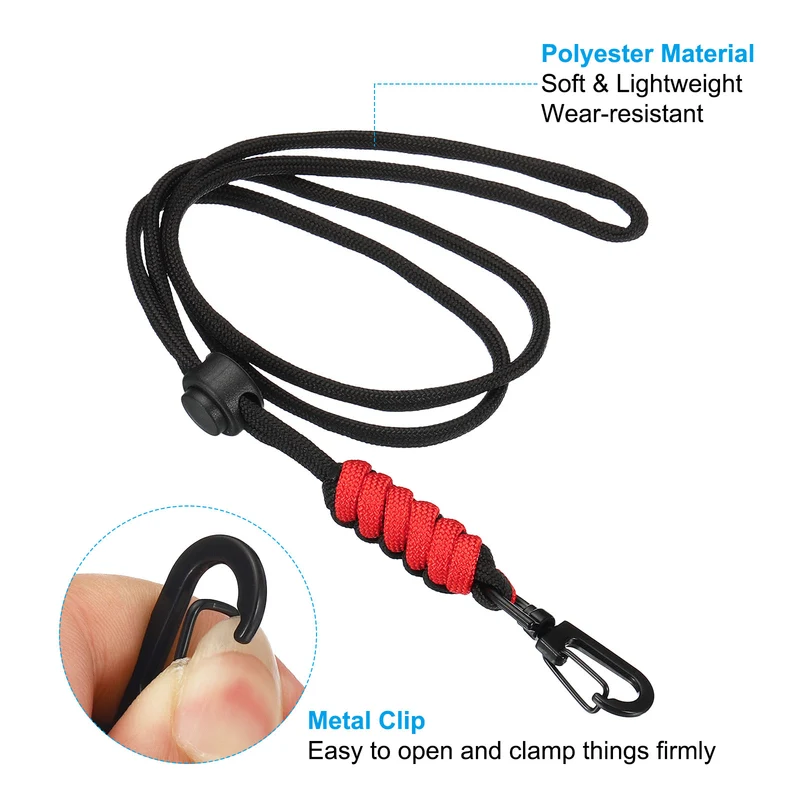 Neck Lanyard, Badge Lanyards Adjustable Long Strap ID Card Holder Keychains for Badge Holders