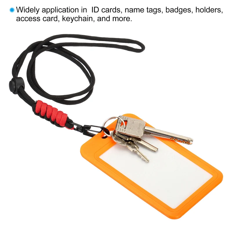 Neck Lanyard, Badge Lanyards Adjustable Long Strap ID Card Holder Keychains for Badge Holders