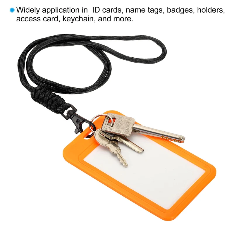 Neck Lanyard, Badge Lanyards Long Strap ID Card Holder Keychains for Badge Holders