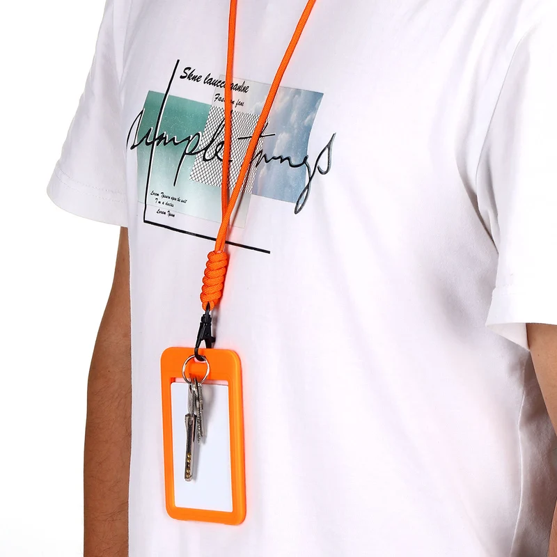 Neck Lanyard, Badge Lanyards Long Strap ID Card Holder Keychains for Badge Holders