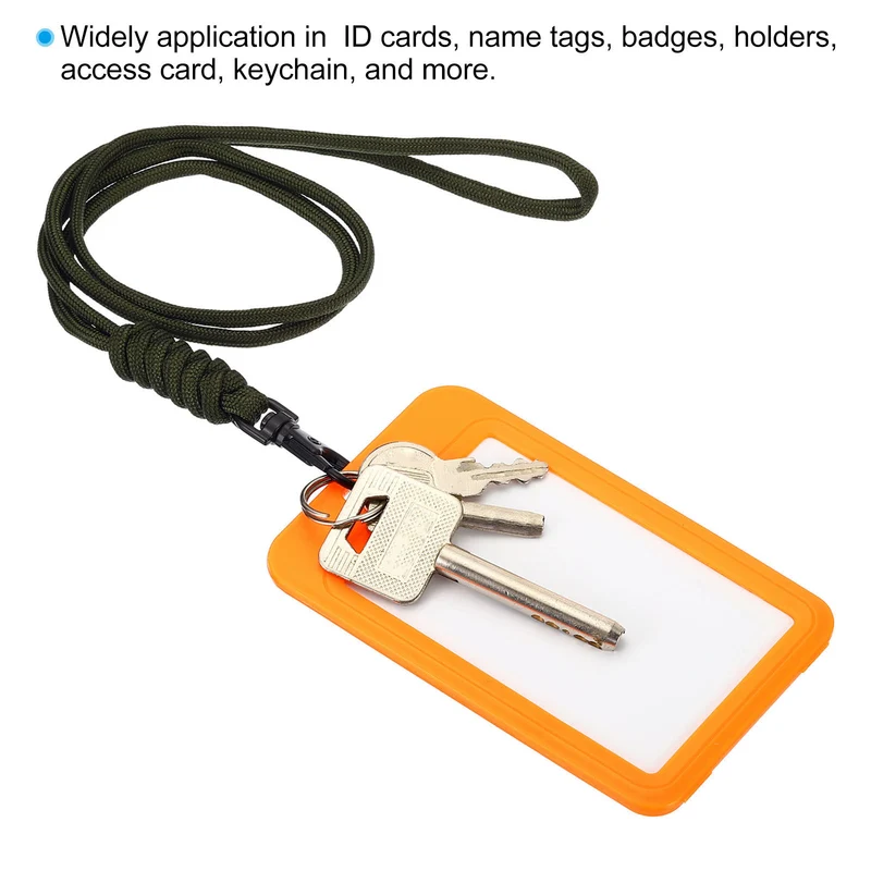 Neck Lanyard, Badge Lanyards Long Strap ID Card Holder Keychains for Badge Holders