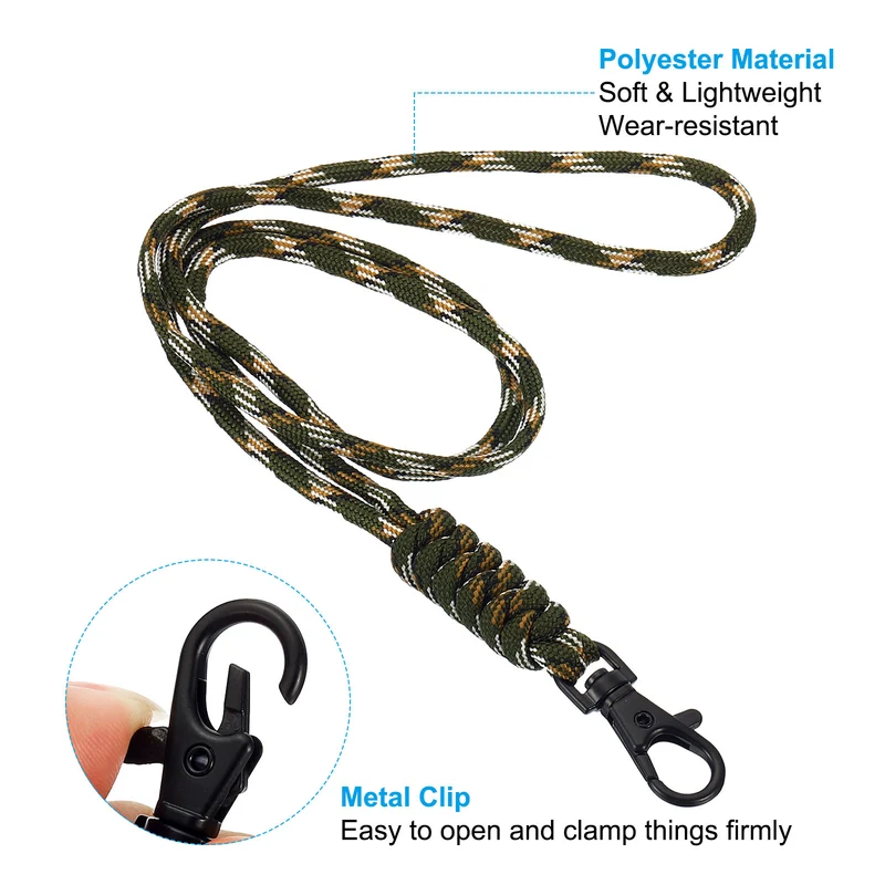 Neck Lanyard, Badge Lanyards Long Strap ID Card Holder Keychains for Badge Holders
