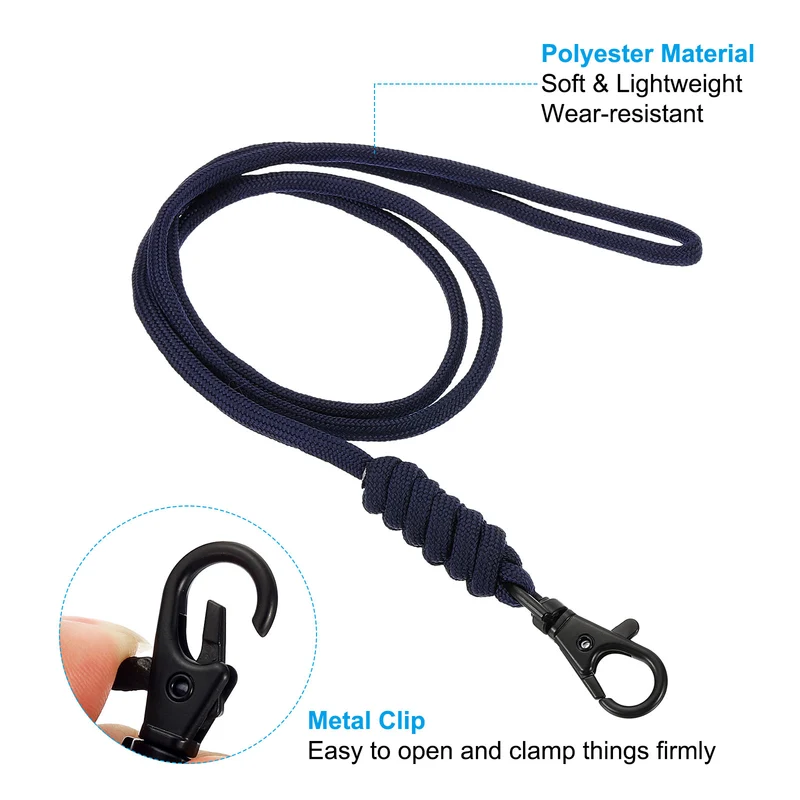 Neck Lanyard, Badge Lanyards Long Strap ID Card Holder Keychains for Badge Holders