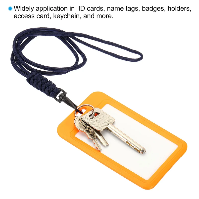 Neck Lanyard, Badge Lanyards Long Strap ID Card Holder Keychains for Badge Holders