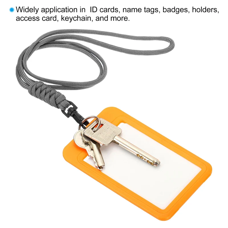 Neck Lanyard, Badge Lanyards Long Strap ID Card Holder Keychains for Badge Holders