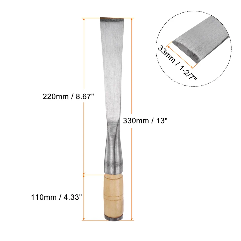Straight Wood Chisel Beveled Edge Blade Woodworking Hand Tools
