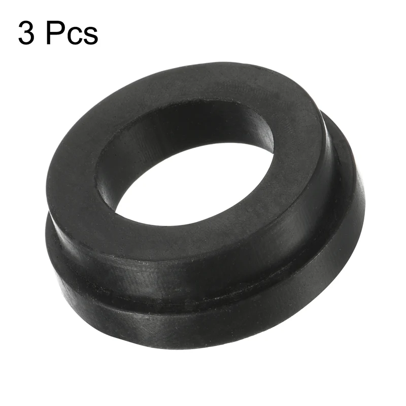 Sealing Gasket, 3 Packs Nitrile Rubber 1.30" OD x 0.71" ID O-Ring Washer Replacement for Air Hose Coupling Fitting, Black