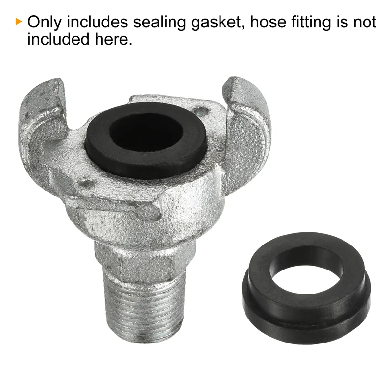 Sealing Gasket, 2 Packs Nitrile Rubber 1.30" OD x 0.71" ID O-Ring Washer Replacement for Air Hose Coupling Fitting, Black