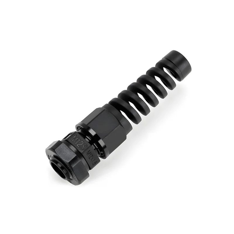 Spiral Cable Gland, Nylon Cord Connector with EPDM Seal, IP69, 5 Pcs