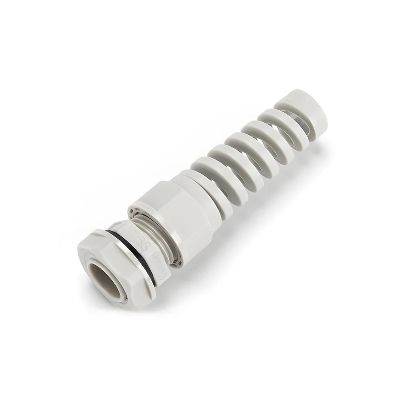 Spiral Cable Gland, Nylon Cord Connector with EPDM Seal, IP69, 5 Pcs