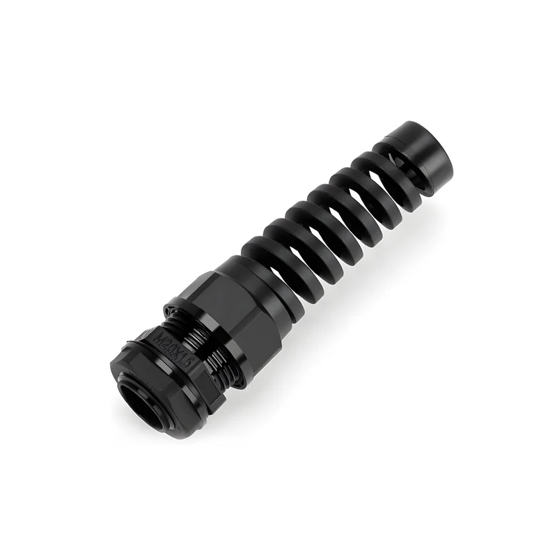 Spiral Cable Gland, Nylon Cord Connector with EPDM Seal, IP69, 5 Pcs