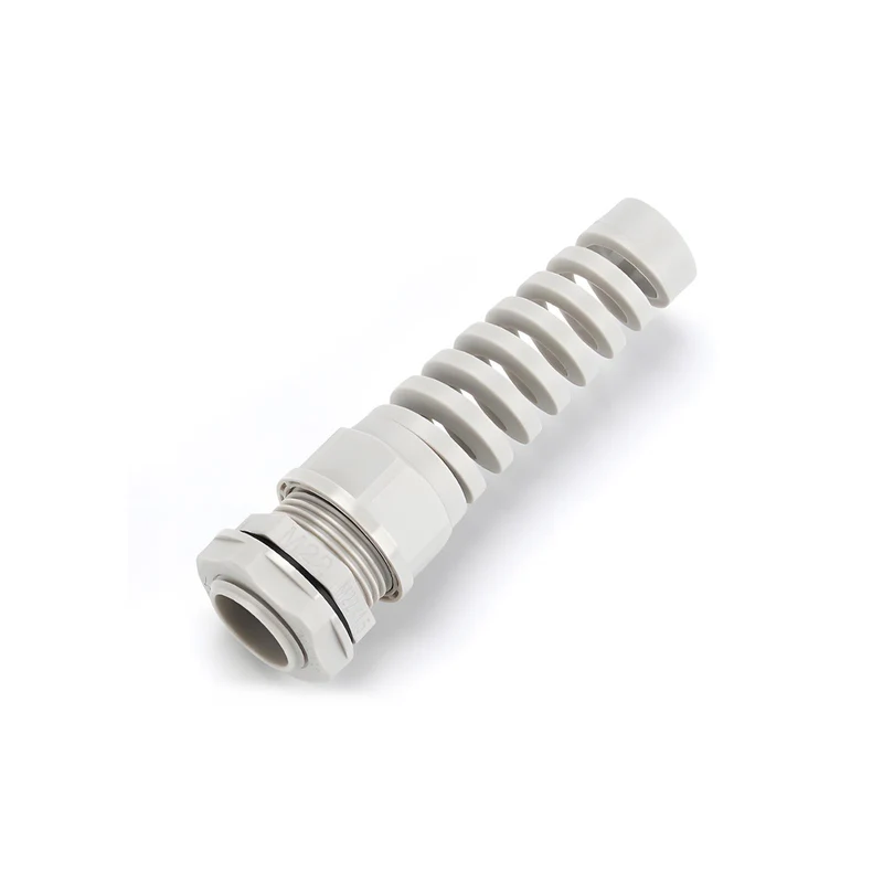 Spiral Cable Gland, Nylon Cord Connector with EPDM Seal, IP69, 5 Pcs